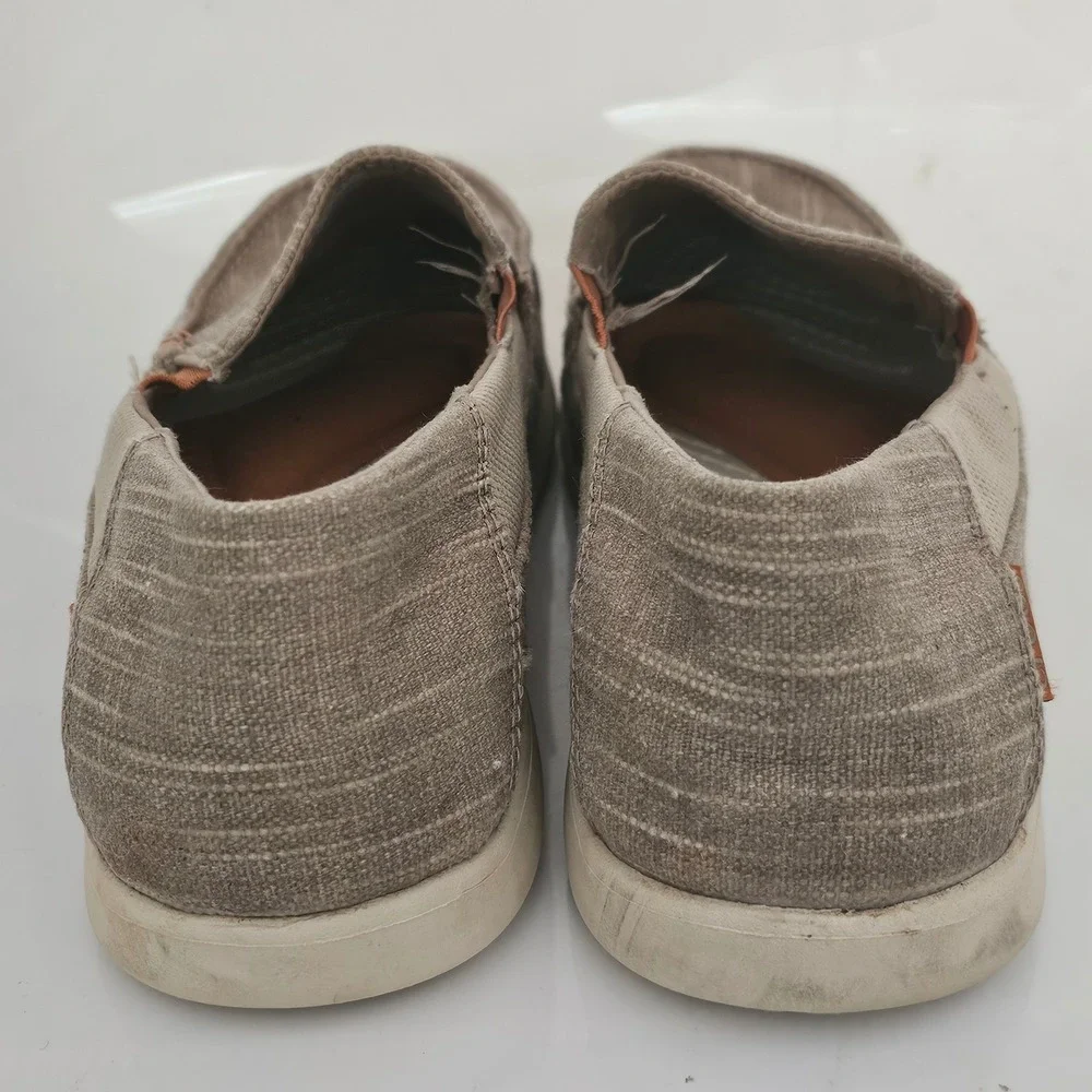 Crocs‎ Santa Cruz 2 Luxe Mens 10 Khaki Canvas Slip On Loafers 203975